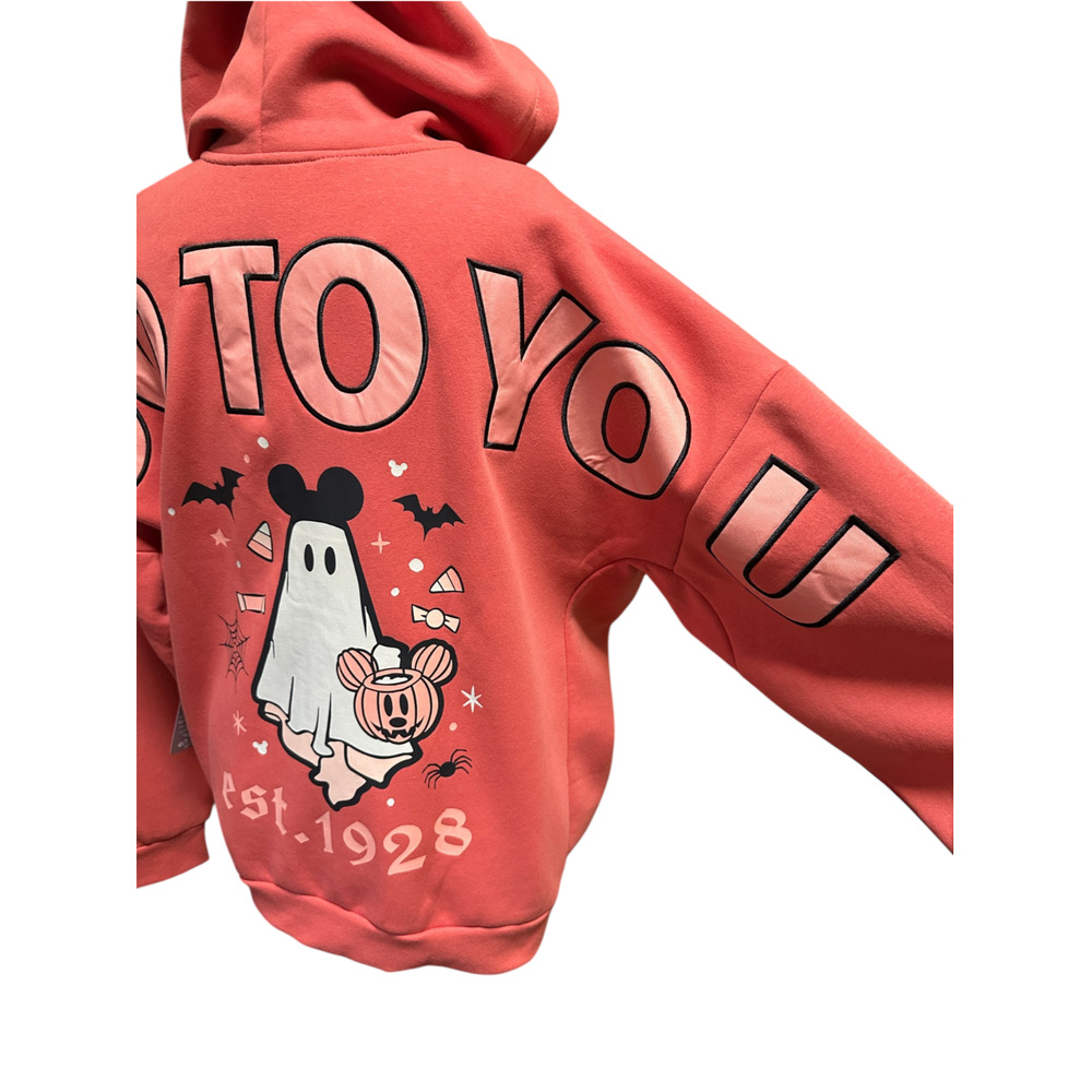 Disney Mickey Mouse Boo to You Hoodie Sweatshirt Adults Halloween Ghosts NWT XL - Picture 9 of 16